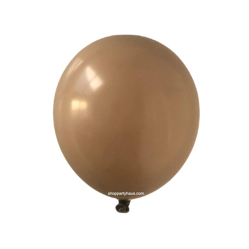 Coffee Brown | 5 Inch | Sempertex (Betallatex) Latex Balloons | Package 10