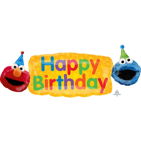 Sesame Street Elmo and Cookie Monster Balloon | 42 INCH | Licensed
