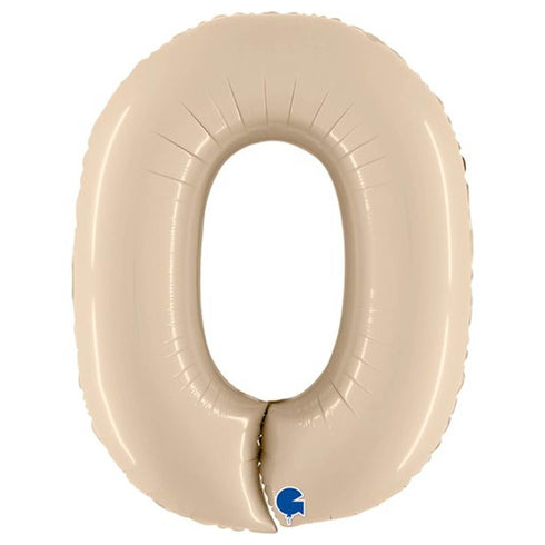 Number Balloons | Satin Cream | 40 INCH