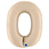 Number Balloons | Satin Cream | 40 INCH