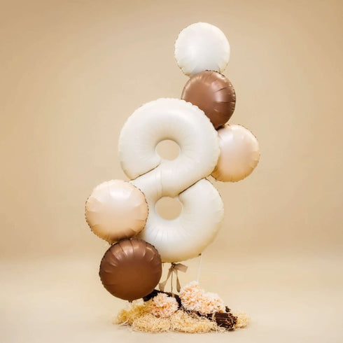 Number Balloons | Satin Cream | 40 INCH