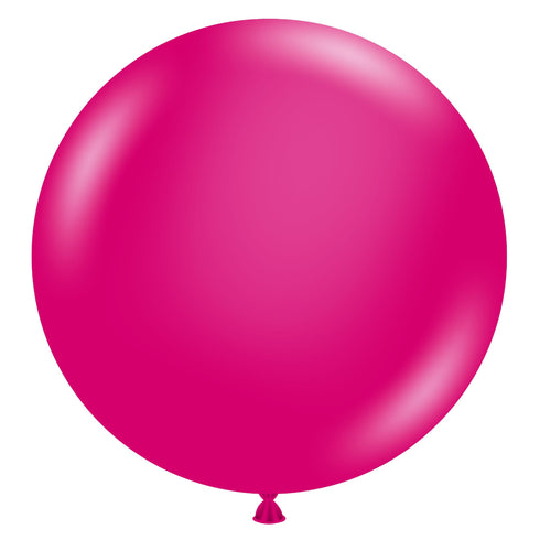 Crystal Magenta Pink | 17 INCH | Tuftex Latex Balloons | Package 6