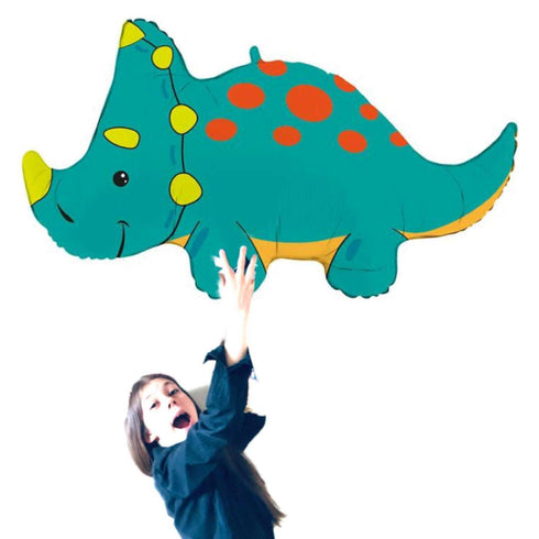 Cute & Cuddly Triceratops Dinosaur Balloons | 36 INCH