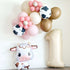 Cow Girl Latex Balloon Garland | Brown | Dusty Rose | Beige | Cow Print