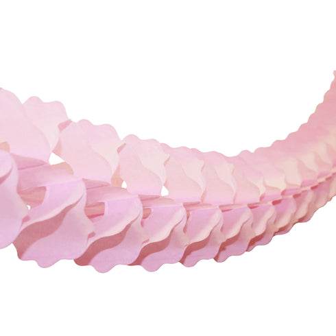 Oval Tissue Garland Decorations | Dusty Pink | 12 Feet