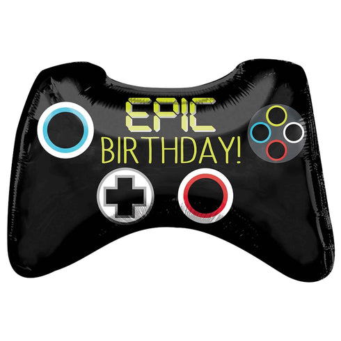 Epic Birthday Game Controller Foil Balloons | 28 Inch