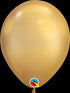 Gold Chrome Latex Balloons | 7 INCH | Package 10