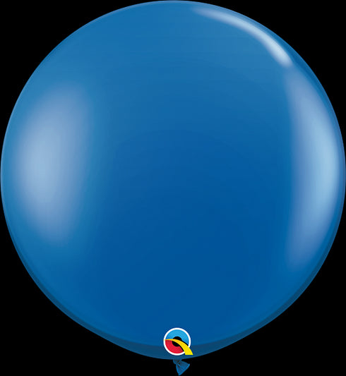 Sapphire Blue Latex Balloons Qualatex | 36 INCH (90cm)