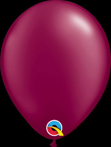 Pearl Burgundy Latex Balloons | 5 INCH | Package 10