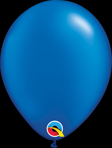 Pearl Sapphire Blue Latex Balloons | 16 INCH (40cm) | Package 6