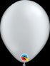 Silver Metallic Latex Balloons Qualatex | 16 INCH (40cm) | Package 6