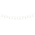 White and Gold Foil Feather Paper Hanging Garland