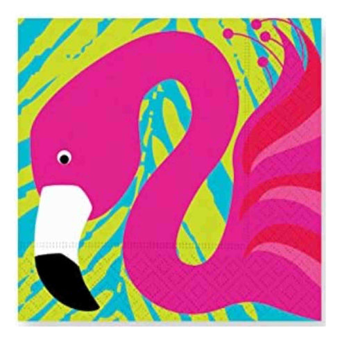Flamingo Party Paper Napkins | Beverage | Package 20