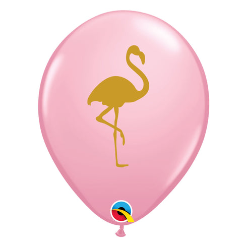 Pink Flamingo Latex Balloons | 11 INCH | Set 6
