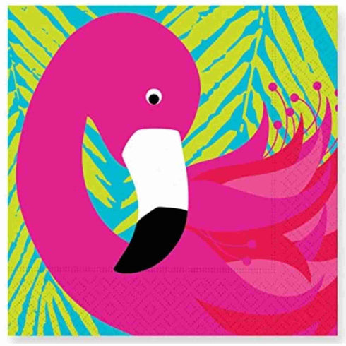 Flamingo Party Paper Napkins | Luncheon | Package 20