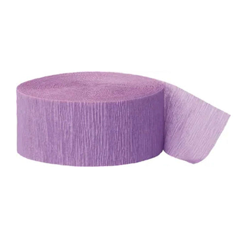 French Violet Purple Crepe Paper Party Streamers | 81'