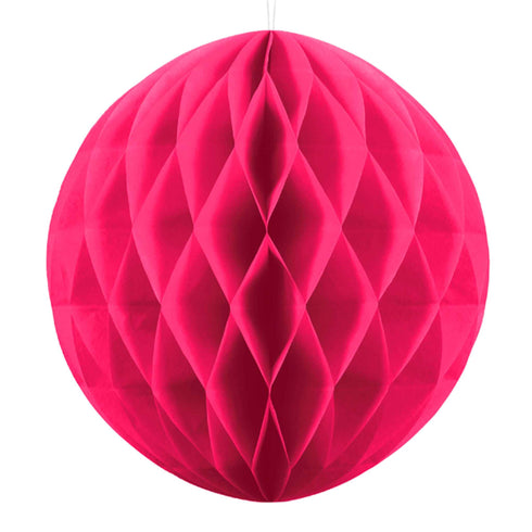 Fuchsia Pink Honeycomb Ball Decorations | 12 Inch