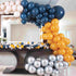 Latex Balloon Garland | Mustard and Navy Mix