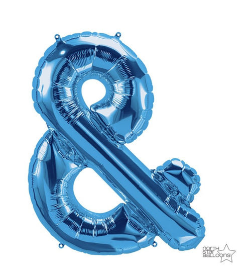 34 INCH | Blue Letter Balloons