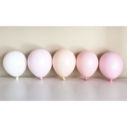 Matte Chalk Ombre Pink Latex Balloons (5", 11", 16", 24", 36")