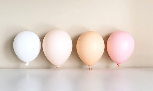 Chalk White Round Latex Balloons