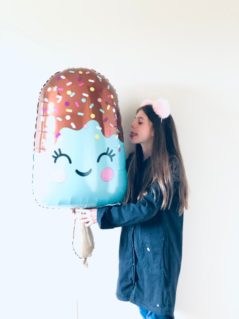 Smiley Face Sprinkles Ice Cream Bar Balloons | 35 INCH