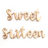 SWEET SIXTEEN Letter Balloons | Silver | Gold | Rose Gold