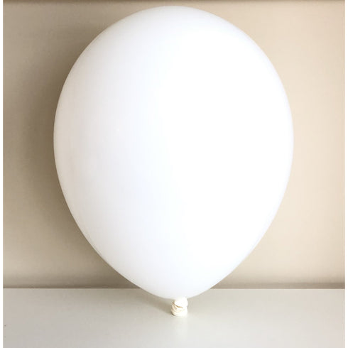Chalk White Round Latex Balloons
