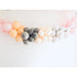 Grey Blush Peach Latex Organic Balloon Garland Kit