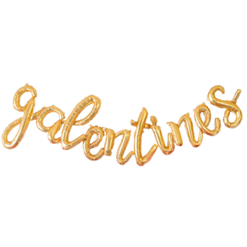 Galentines Letter Balloon Banner | Silver | Gold | Rose Gold