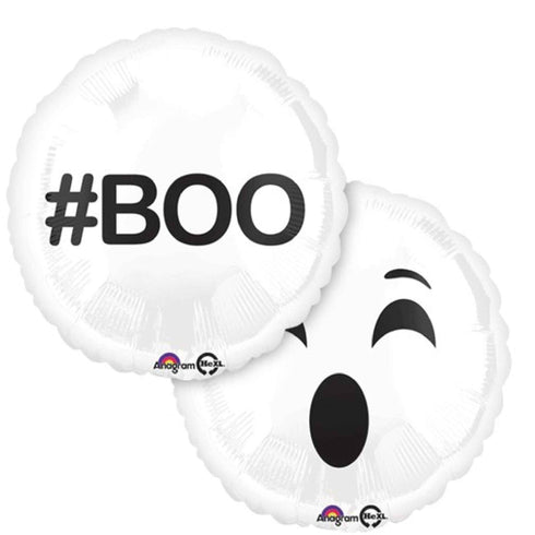 Emoji Ghost Halloween Balloon | #BOO | 18 INCH