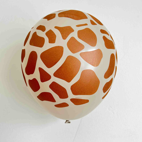 Giraffe Animal Print Latex Balloons | 6 INCH or 12 INCH | Package 6