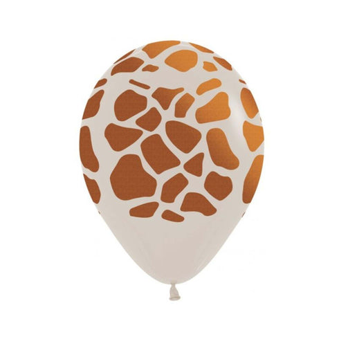 Giraffe Animal Print Latex Balloons | 6 INCH or 12 INCH | Package 6