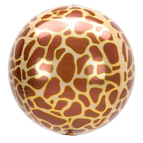 Giraffe Animal Print Orbz® Balloons | 15 INCH