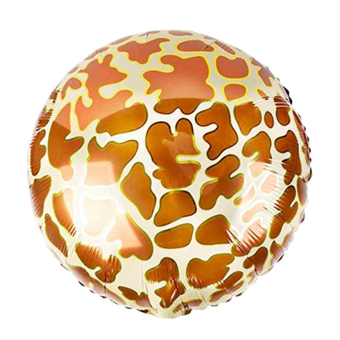 Giraffe Animal Print Round Balloons | 18 Inch