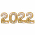 Glitter Gold Number 2022 Balloons | 40 Inch