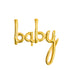 Baby Script Word Balloons | Rose Gold | Gold | White Gold | Pale Blue