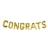 Congrats Letter Balloon Banner | Gold | Silver | Rose Gold | Pink | Blue
