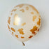 Gold Cow Print On White Sand Latex Balloons | 12 INCH | Package 6