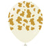 Gold Cow Print On White Sand Latex Balloons | 12 INCH | Package 6