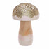 Mushroom Wood Decor | Glitter Gold | 3 Sizes
