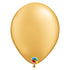 Gold Metallic Latex Balloons | 5 Inch | Qualatex | Package 10