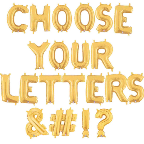 Gold Question Mark Symbol Balloons | Small 14 Inch