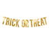 Trick or Treat Paper Banner | Gold