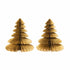 Christmas Tree Honeycomb Decorations | Gold | 8 Inch