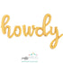 Howdy Letter Balloon Banners | Gold | Rose Gold | Silver