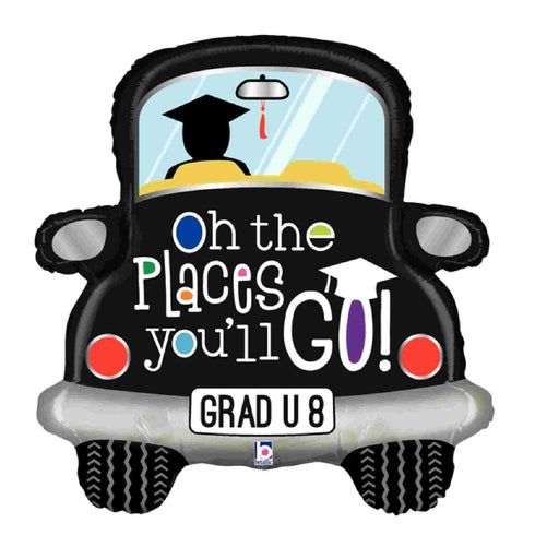 Graduation Balloons | Grad Car | The Places You'll Go | 31 INCH