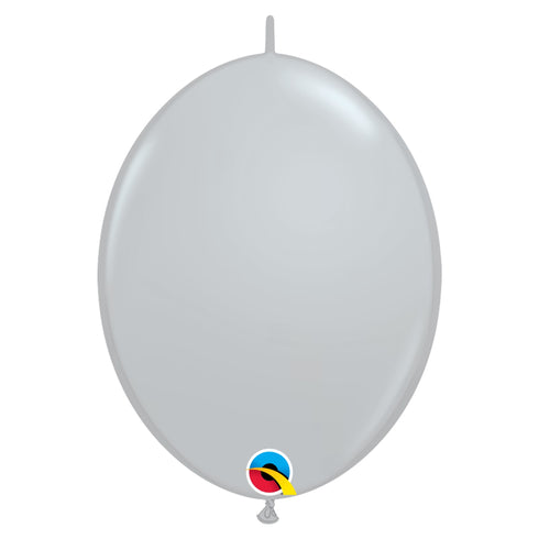 Gray | Qualatex Quick Link Latex Balloons | 12 INCH