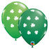 Lucky Shamrock Green Latex Balloons | 11 Inch | Package 6