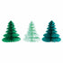 Christmas Tree Honeycomb Decorations | Green Ombre Set 3 | 8 Inch